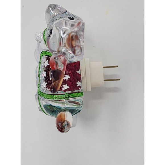 Plug In Reindeer Night‎ Light  Indoor Green Red Brown Blue And Clear - Picture 4 of 7